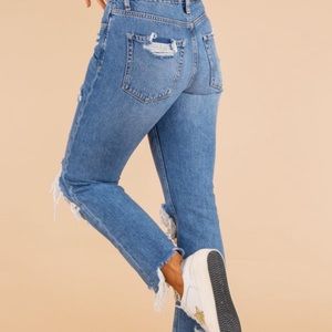 Straight cropped jeans